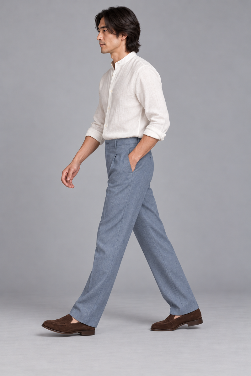 STILL Men's Air Line Trouser — Slate Blue, View 4