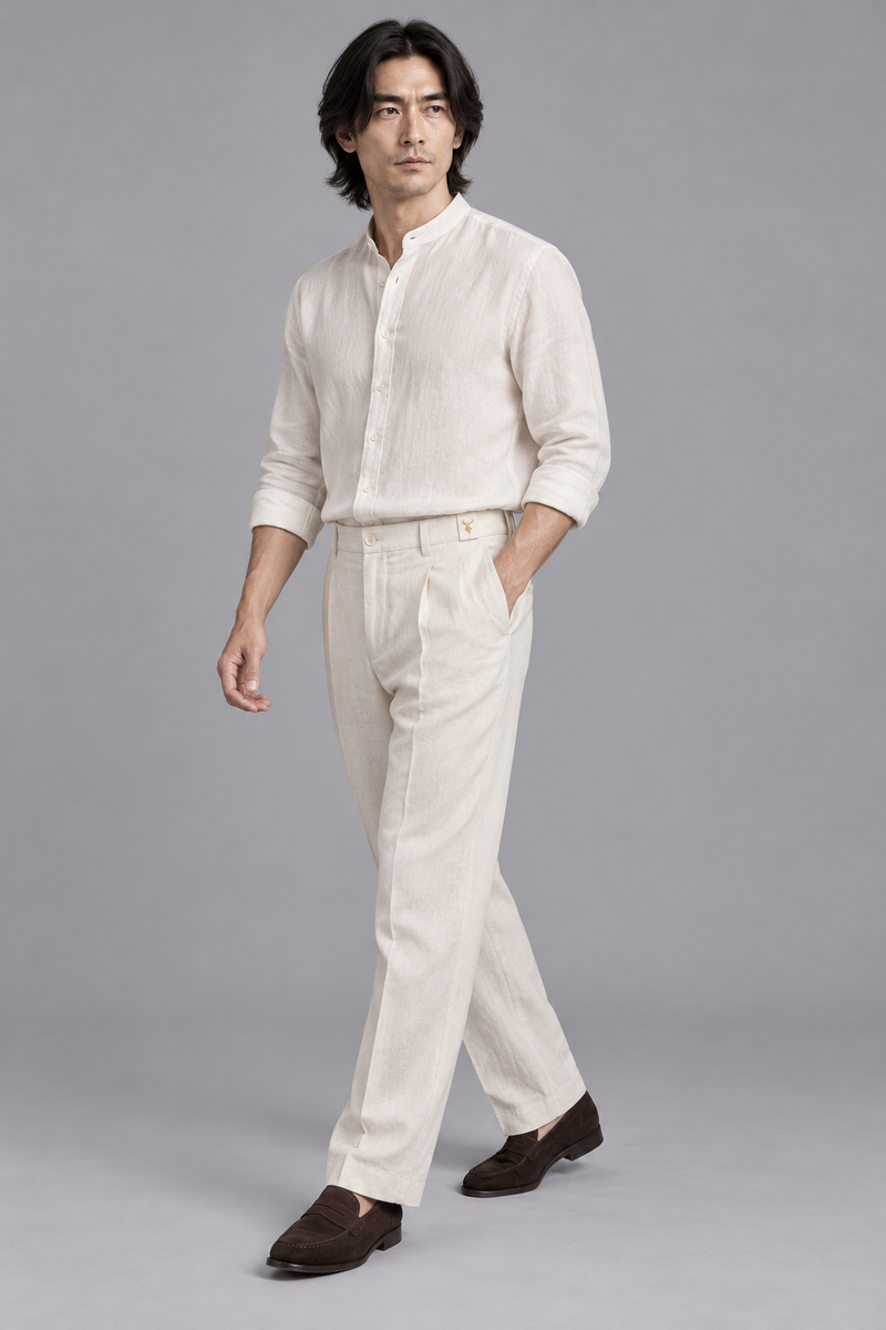 STILL Men's Air Line Trouser — Soft White, View 3