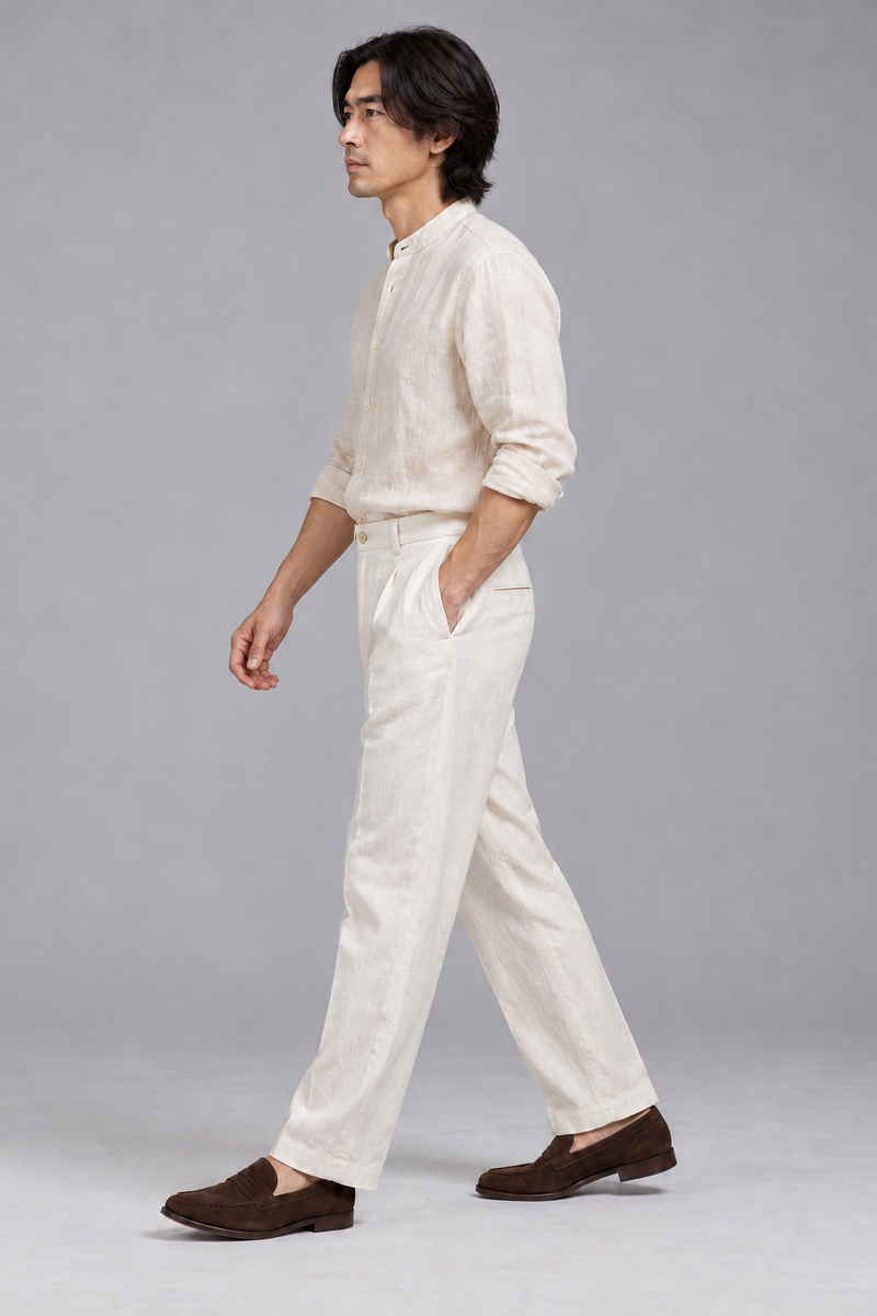 STILL Men's Air Line Trouser — Soft White, View 4