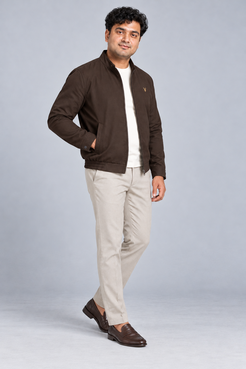 STILL Men's Aperture Zip Blouson — Espresso, View 3