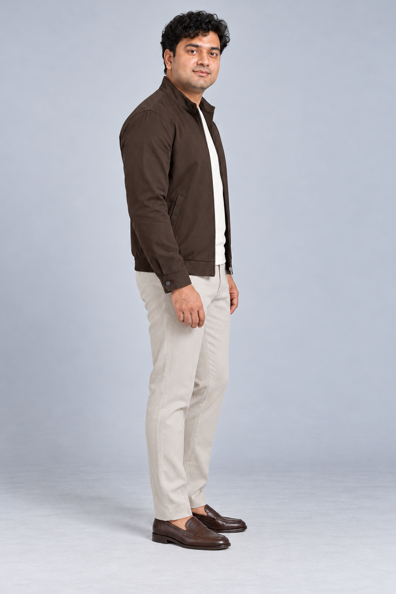 STILL Men's Aperture Zip Blouson — Espresso, View 4