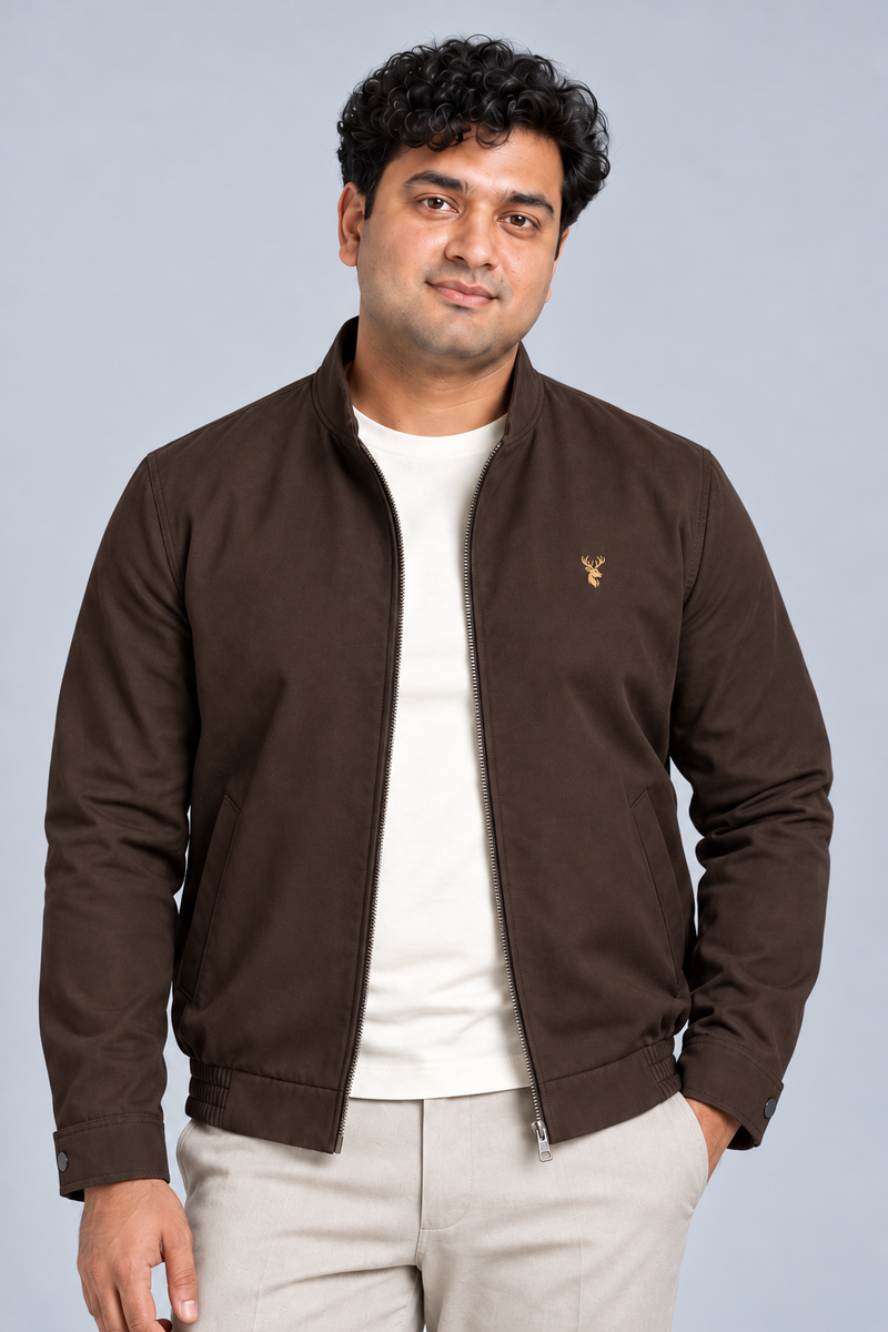 STILL Men's Aperture Zip Blouson — Espresso, View 5