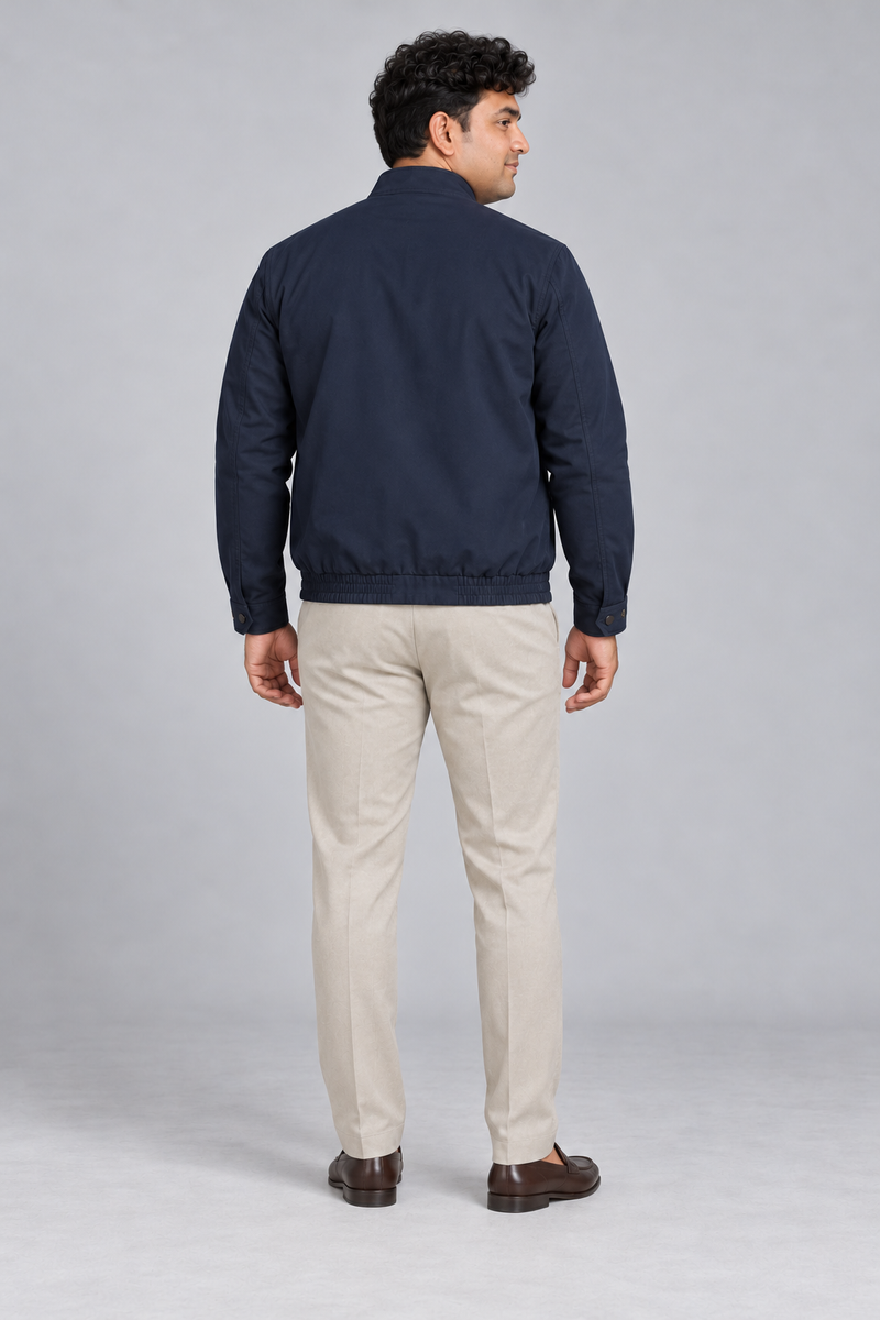 STILL Men's Aperture Zip Blouson — Ink Navy, View 2