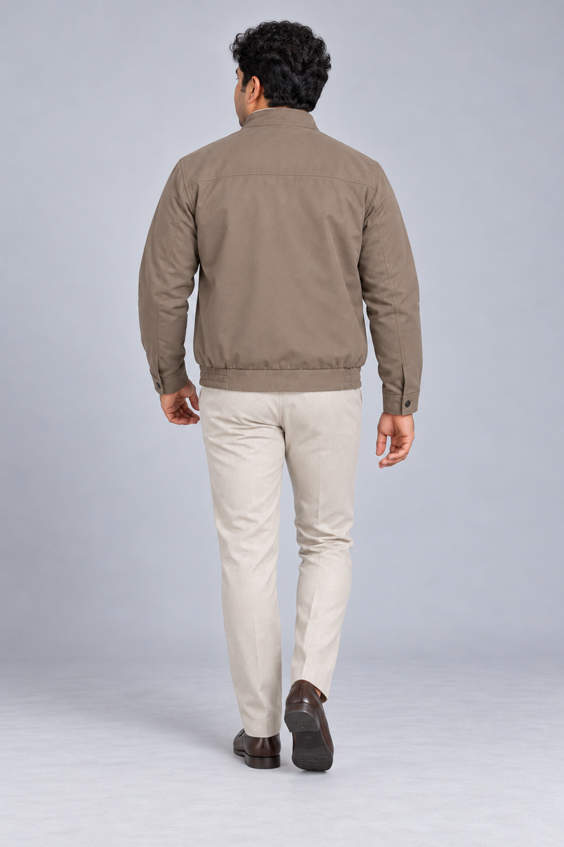 STILL Men's Aperture Zip Blouson — Mushroom, View 2