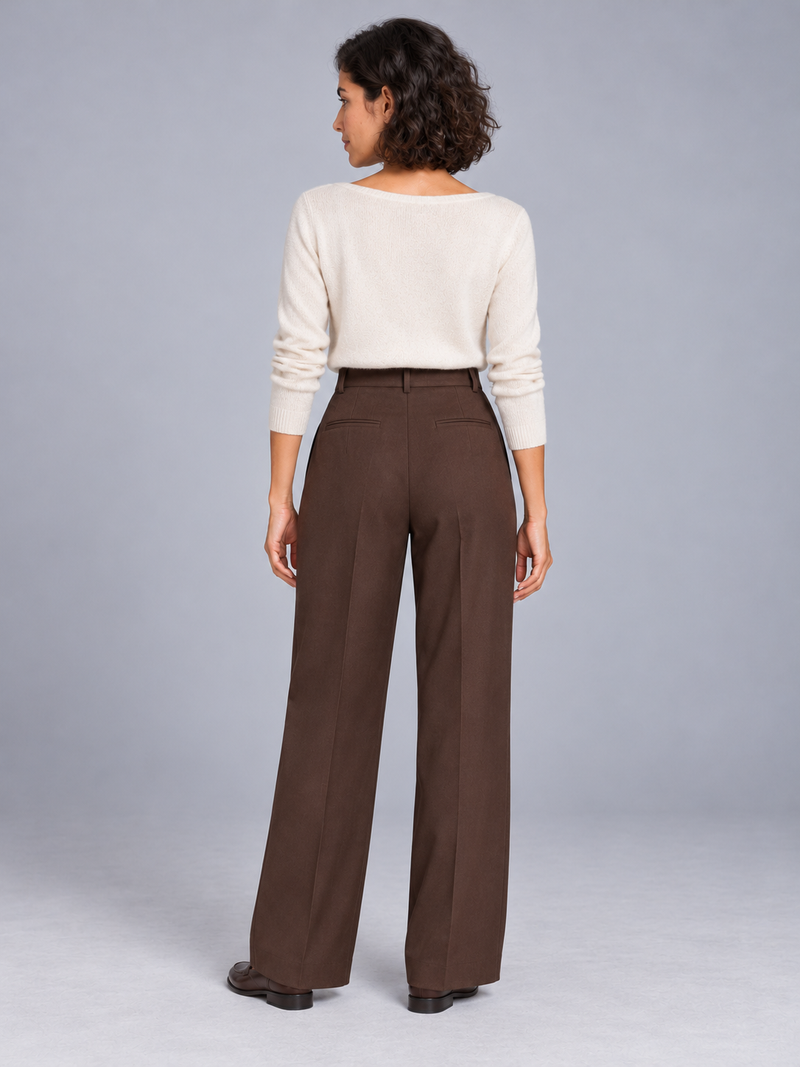 STILL Women's Line One Wide Trouser — Espresso, View 2