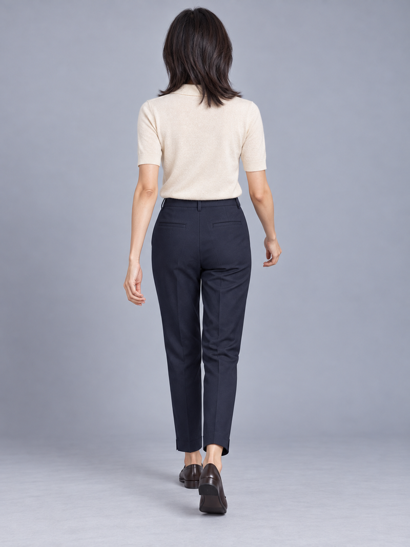 STILL Women's Quiet Ankle Trouser — Ink Navy, View 2