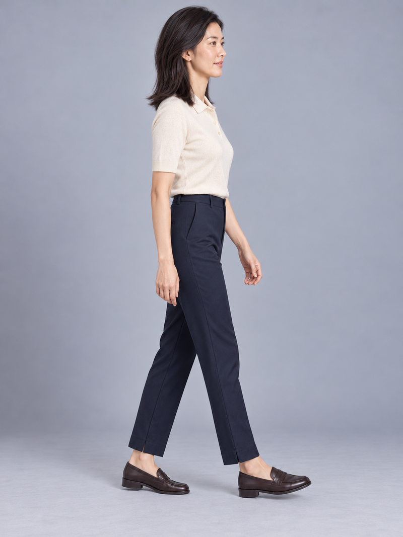 STILL Women's Quiet Ankle Trouser — Ink Navy, View 4