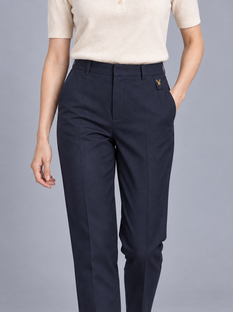STILL Women's Quiet Ankle Trouser — Ink Navy, View 5