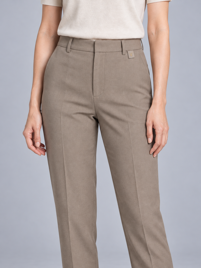 STILL Women's Quiet Ankle Trouser — Mushroom, View 5