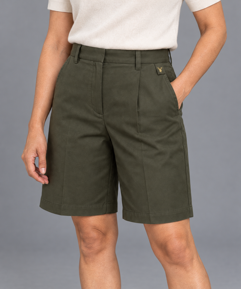 STILL Women's Gallery Tailored Bermuda — Dark Olive, View 5