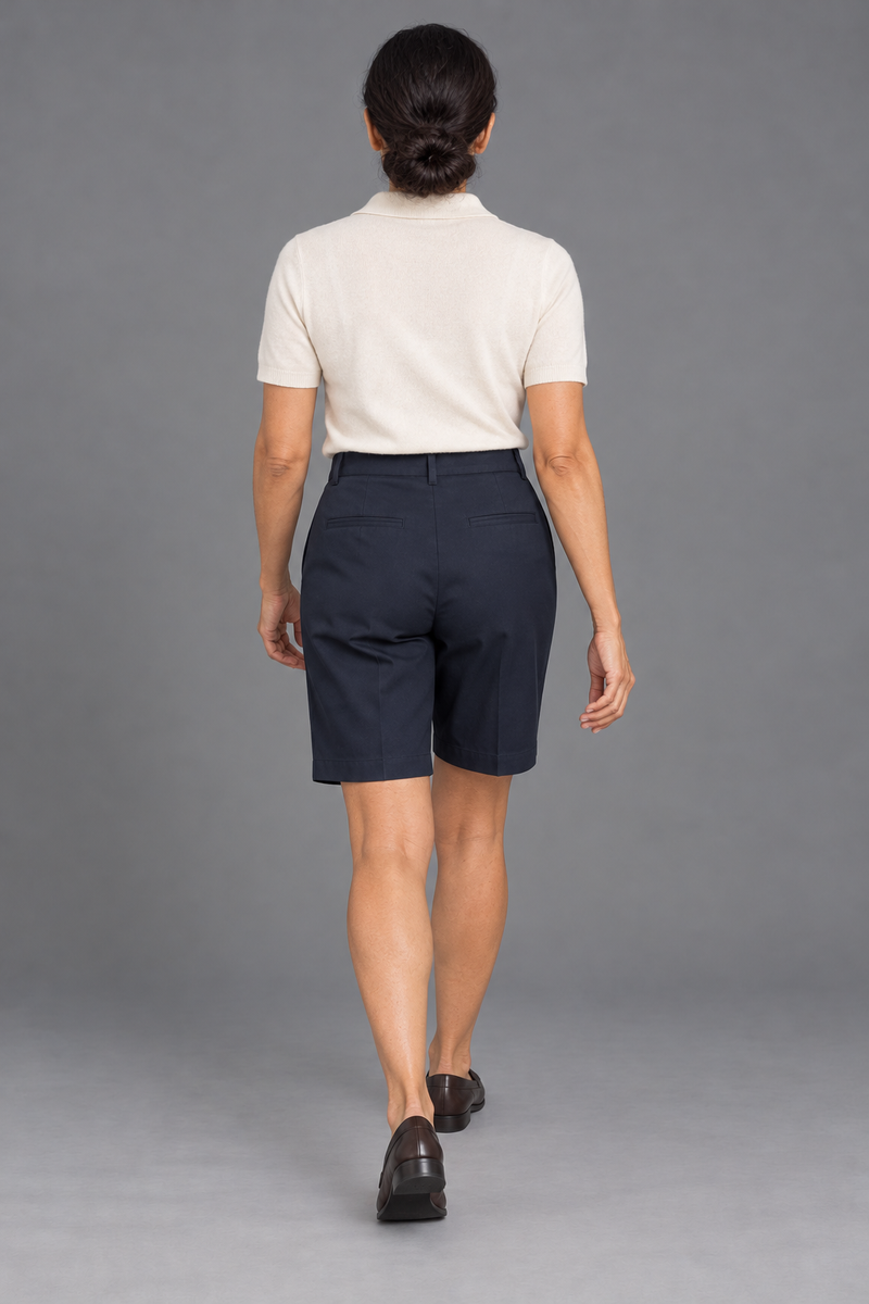 STILL Women's Gallery Tailored Bermuda — Ink Navy, View 2