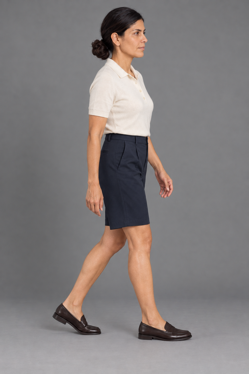STILL Women's Gallery Tailored Bermuda — Ink Navy, View 4