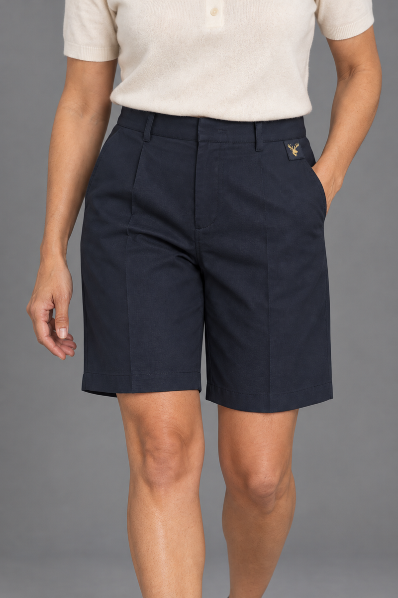 STILL Women's Gallery Tailored Bermuda — Ink Navy, View 5