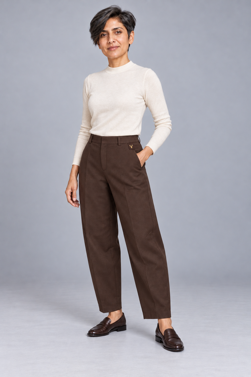 STILL Women's Quiet Arc Trouser — Espresso, View 3