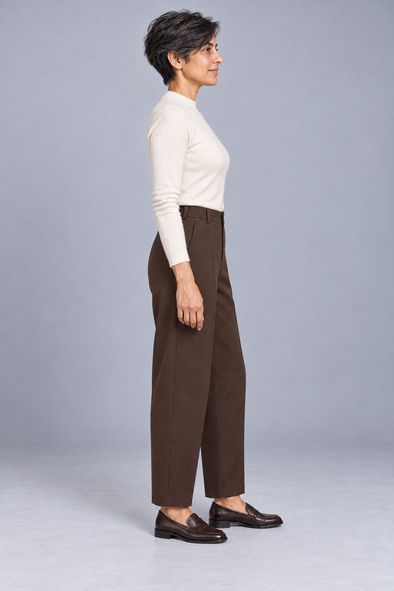 STILL Women's Quiet Arc Trouser — Espresso, View 4