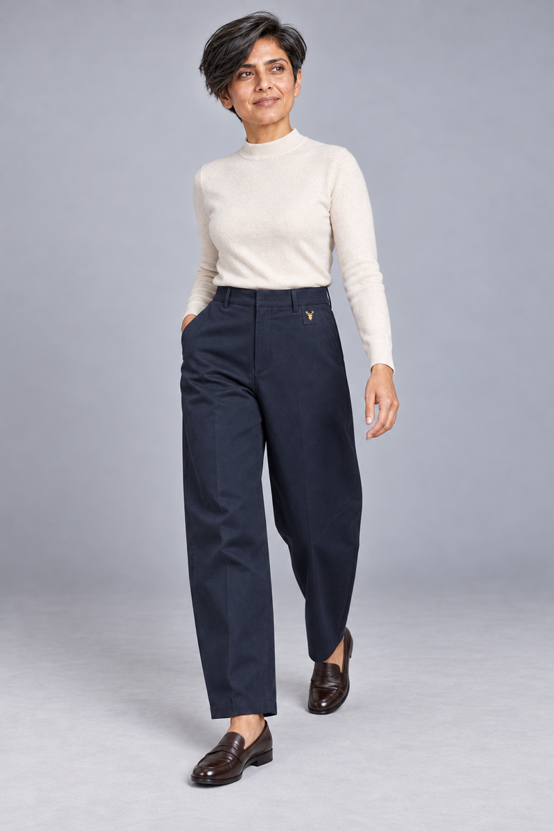 STILL Women's Quiet Arc Trouser — Ink Navy, View 3