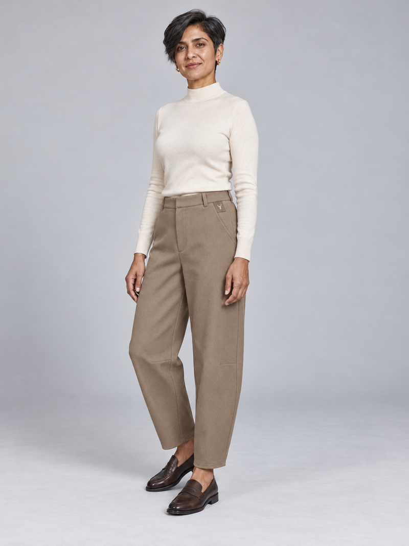 STILL Women's Quiet Arc Trouser — Mushroom, View 3