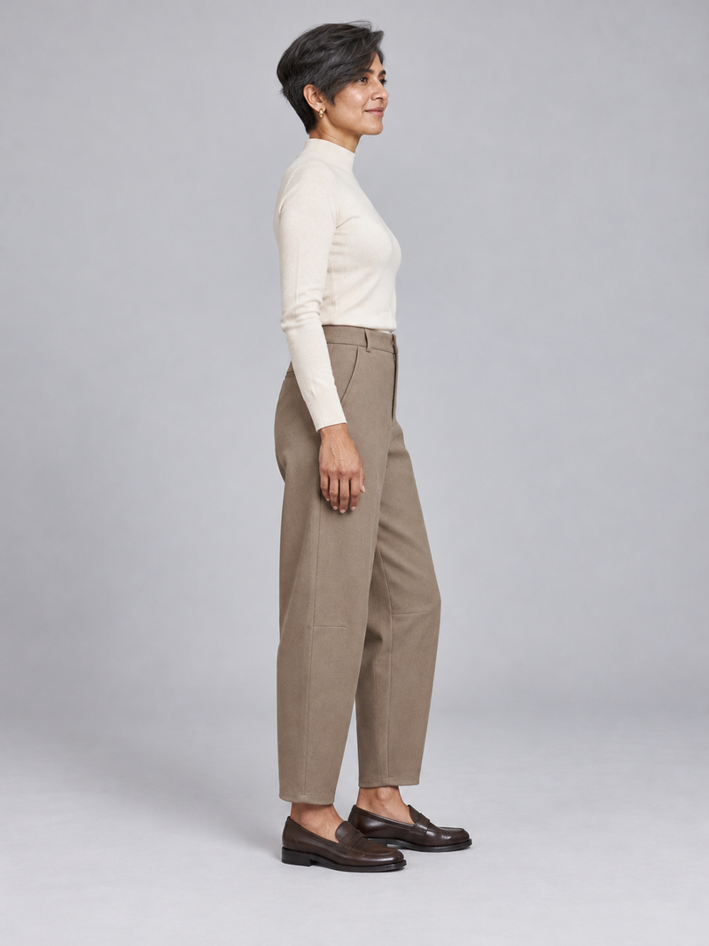 STILL Women's Quiet Arc Trouser — Mushroom, View 4