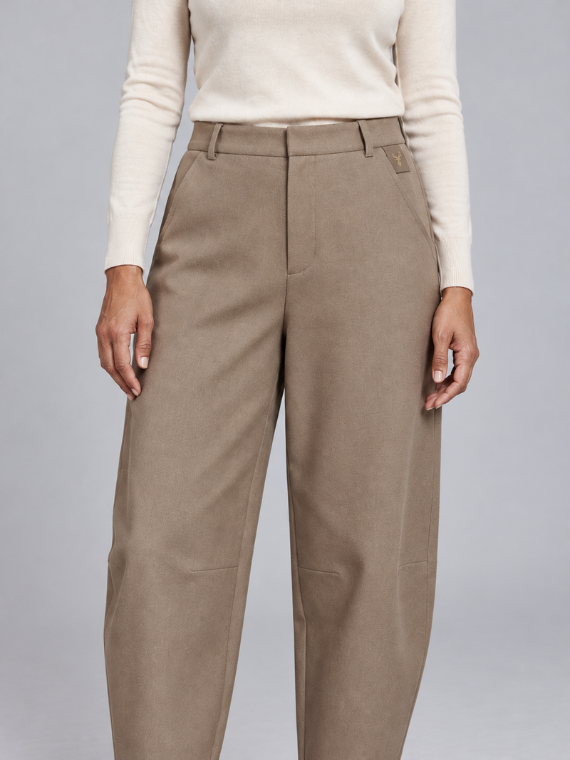 STILL Women's Quiet Arc Trouser — Mushroom, View 5