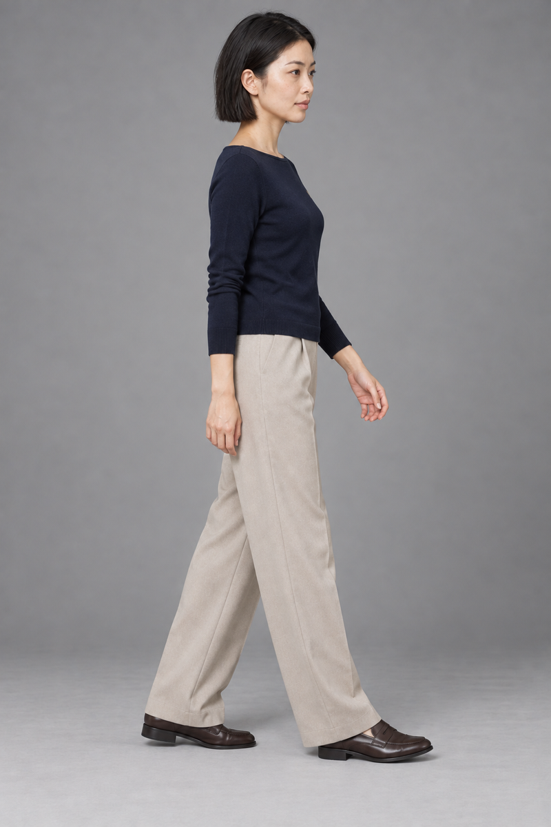 STILL Women's Evening Boat-Neck Knit — Ink Navy, View 4
