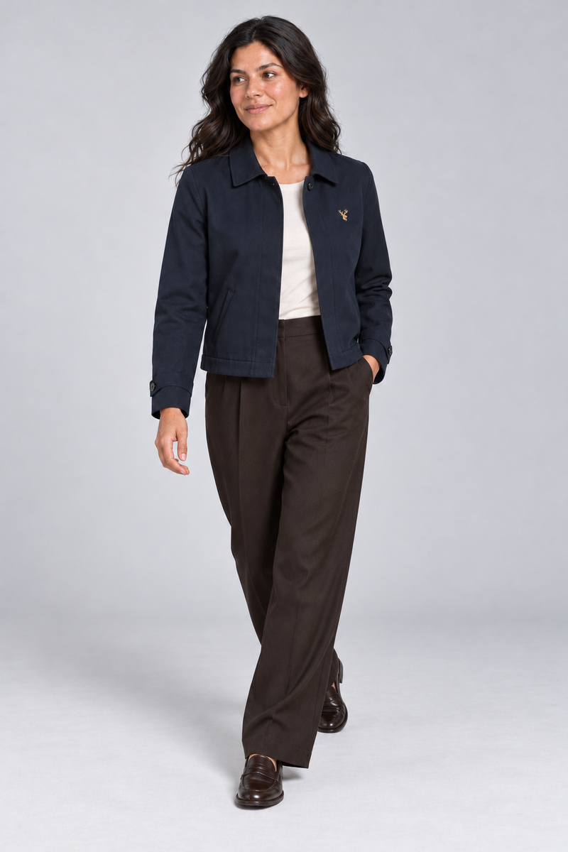 STILL Women's Gallery Short Jacket — Ink Navy, View 3