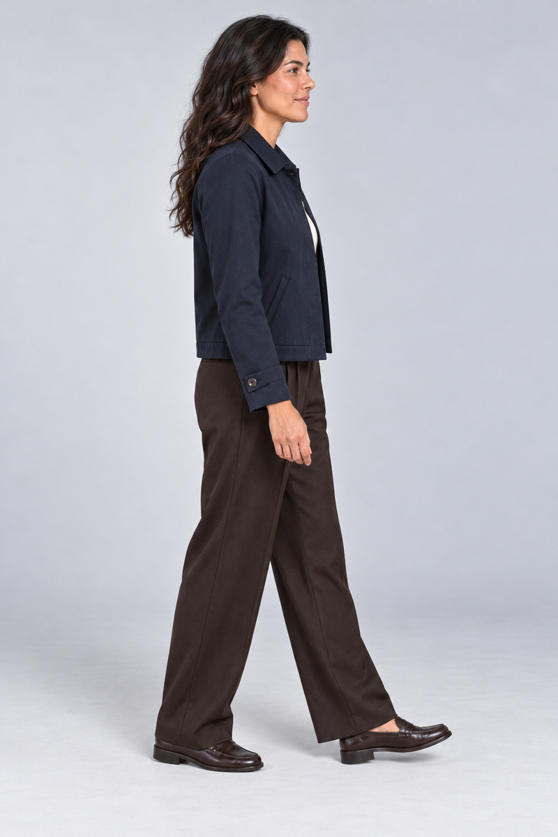 STILL Women's Gallery Short Jacket — Ink Navy, View 4