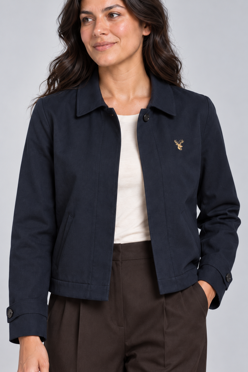 STILL Women's Gallery Short Jacket — Ink Navy, View 5