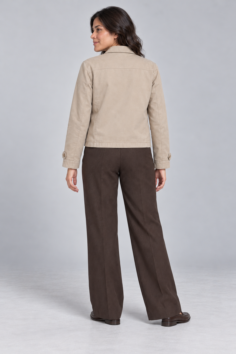 STILL Women's Gallery Short Jacket — Stone, View 2