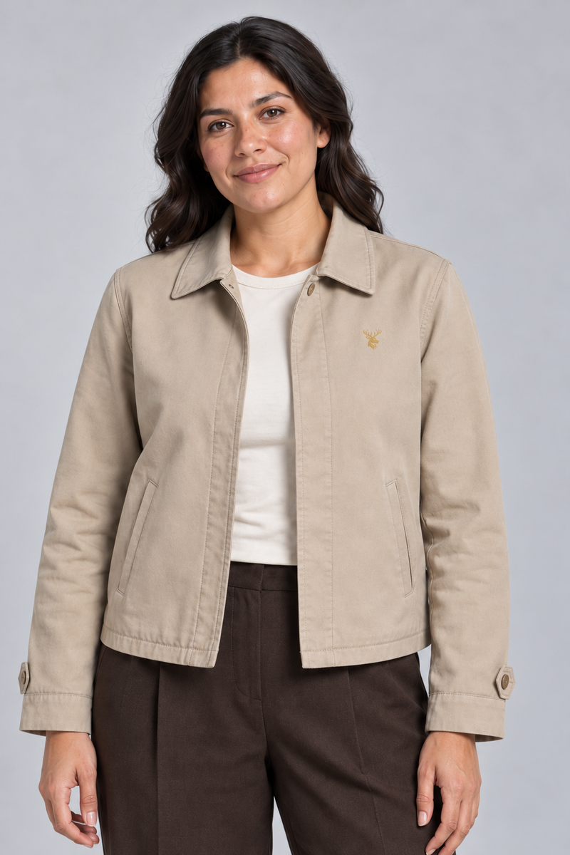 STILL Women's Gallery Short Jacket — Stone, View 5