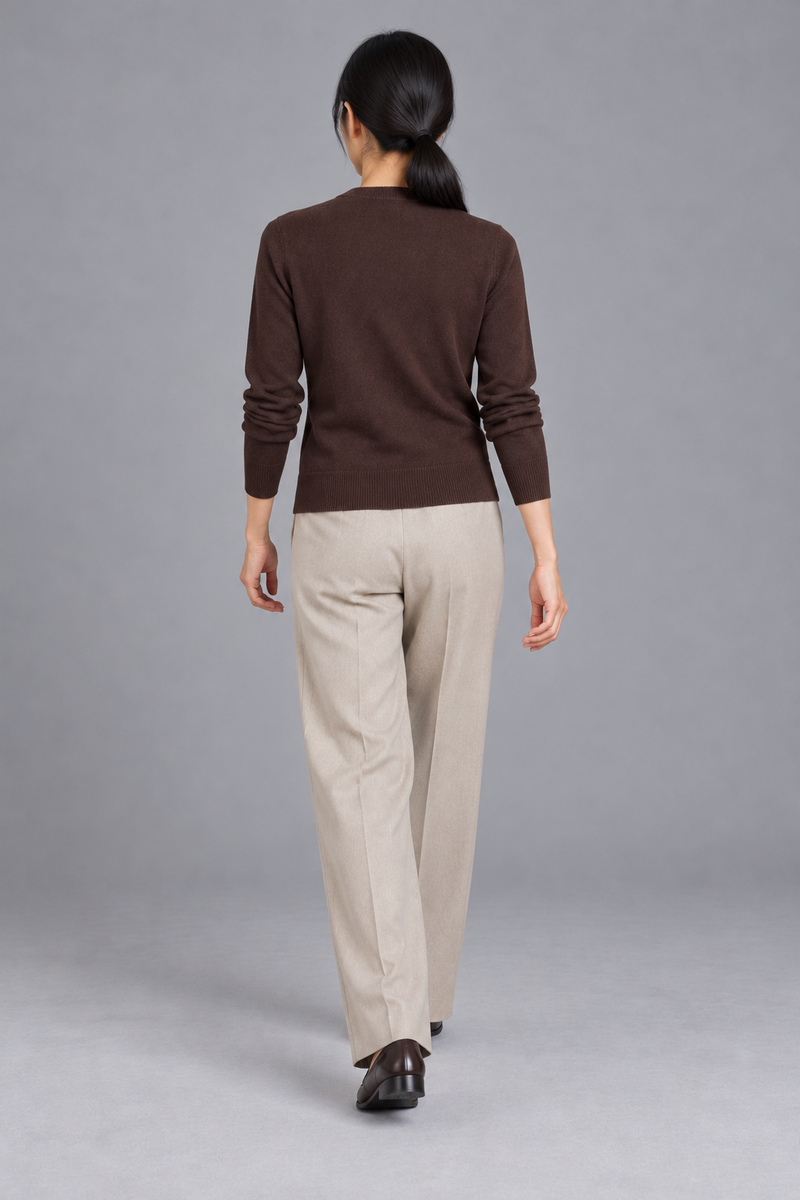 STILL Women's Soft Tie Cardigan — Espresso, View 2