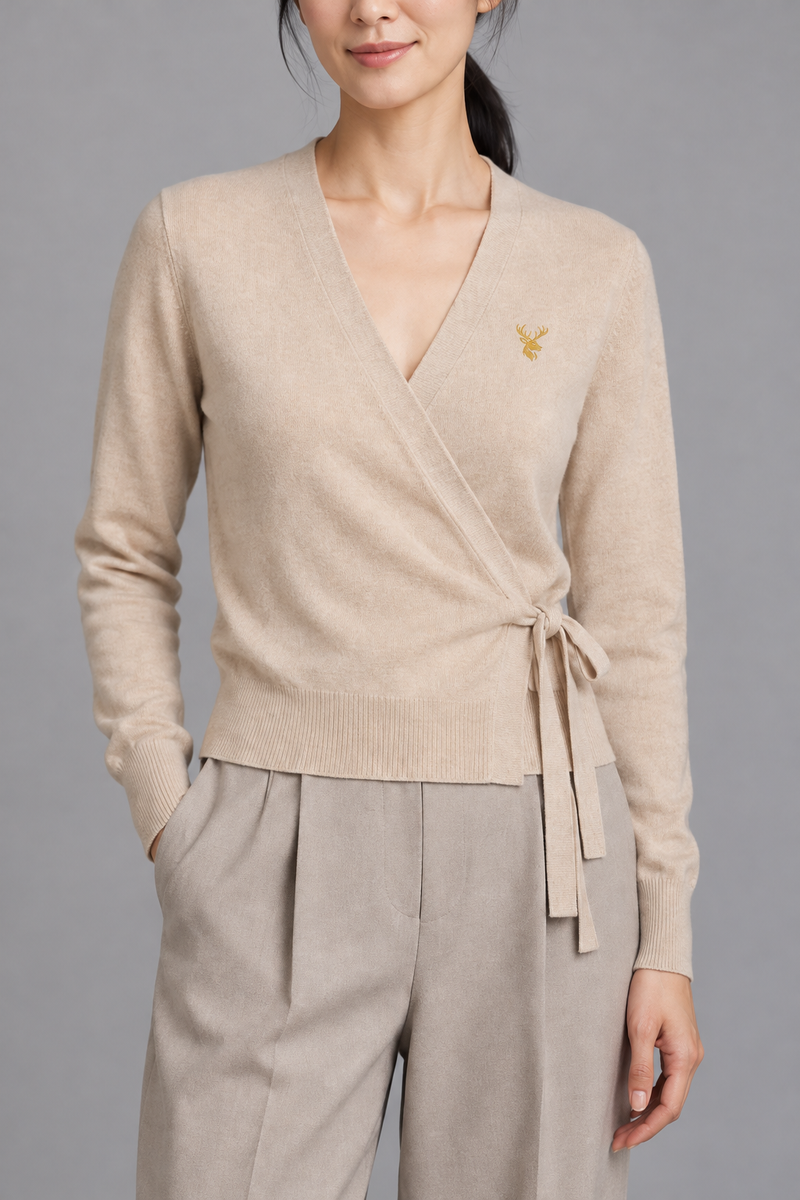STILL Women's Soft Tie Cardigan — Oat, View 5