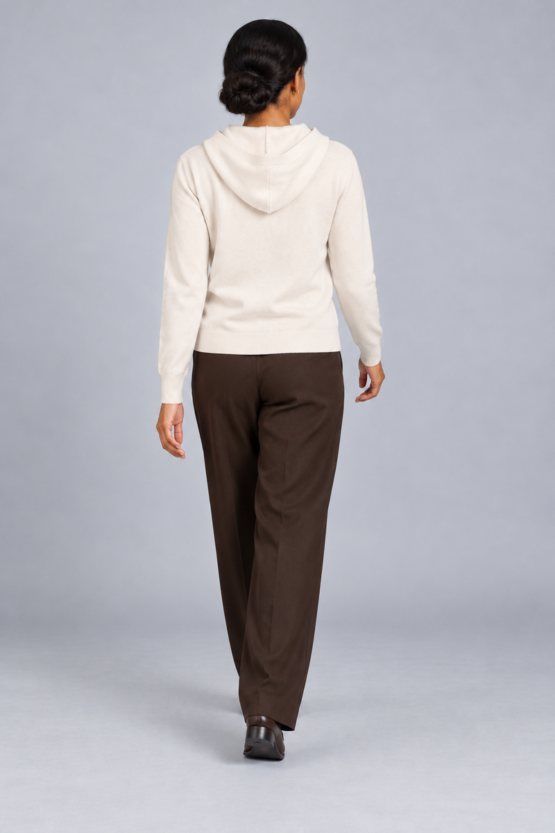 STILL Women's Air Line Hooded Knit — Cream, View 2
