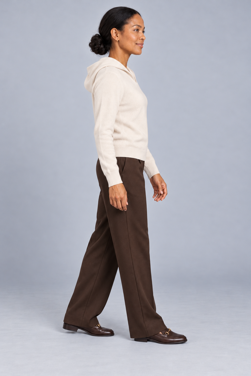STILL Women's Air Line Hooded Knit — Cream, View 4