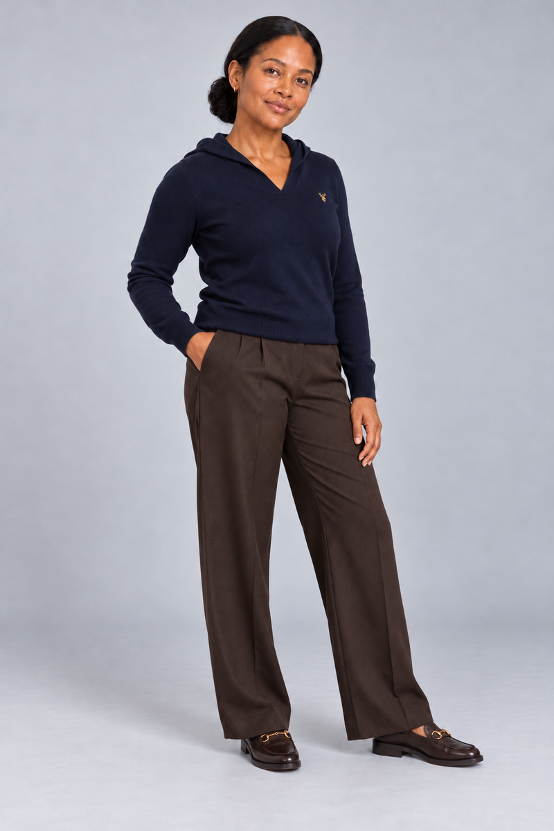 STILL Women's Air Line Hooded Knit — Ink Navy, View 3